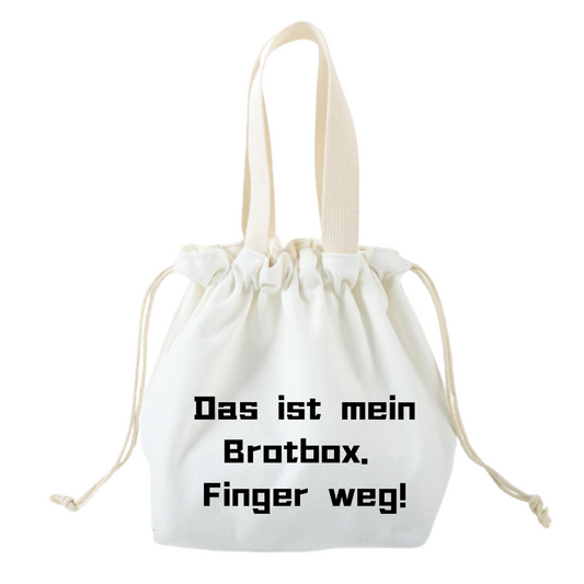 Canvas Lunch Bag - "Das ist mein Brotbox, Finger weg"